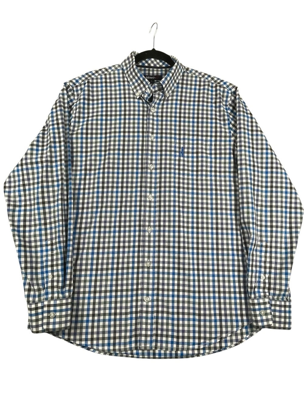 Johnnie-O Shirt Plaid Check Preppy Casual Workwear Button Down Shirt - Sz L